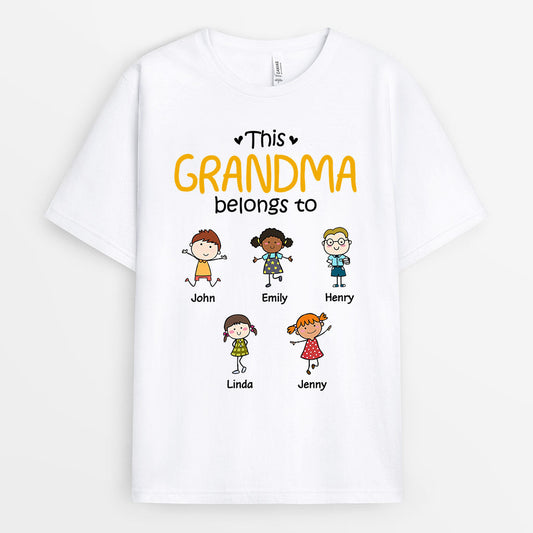 0618AUS2 Personalized T shirts Gifts Kids Grandma Mom