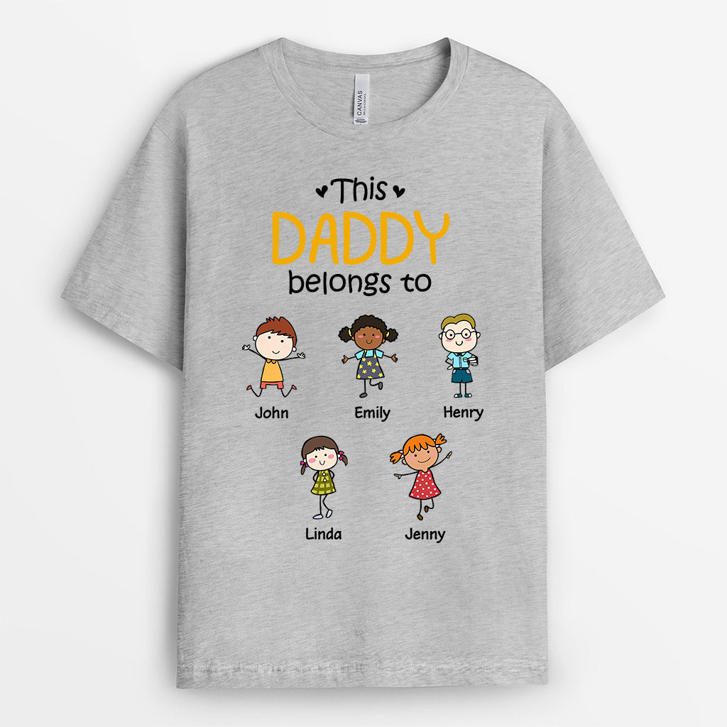 0618AUS2 Personalized T shirts Gifts Kids Grandpa Dad