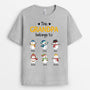 0624Aus1 Personalized T shirts Gifts Snowmen Grandpa Dad Christmas