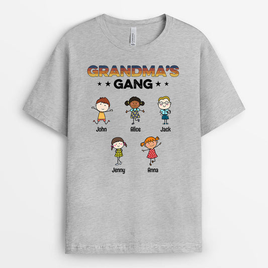 0629Aus2 Personalized T shirts Gifts Kid Gang Grandma Mom