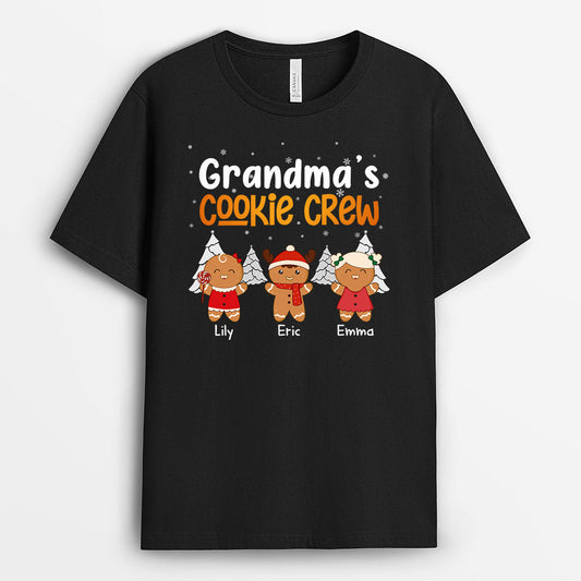 0630AUS1 Personalized T Shirts Gifts Cookies Grandma Mom Christmas