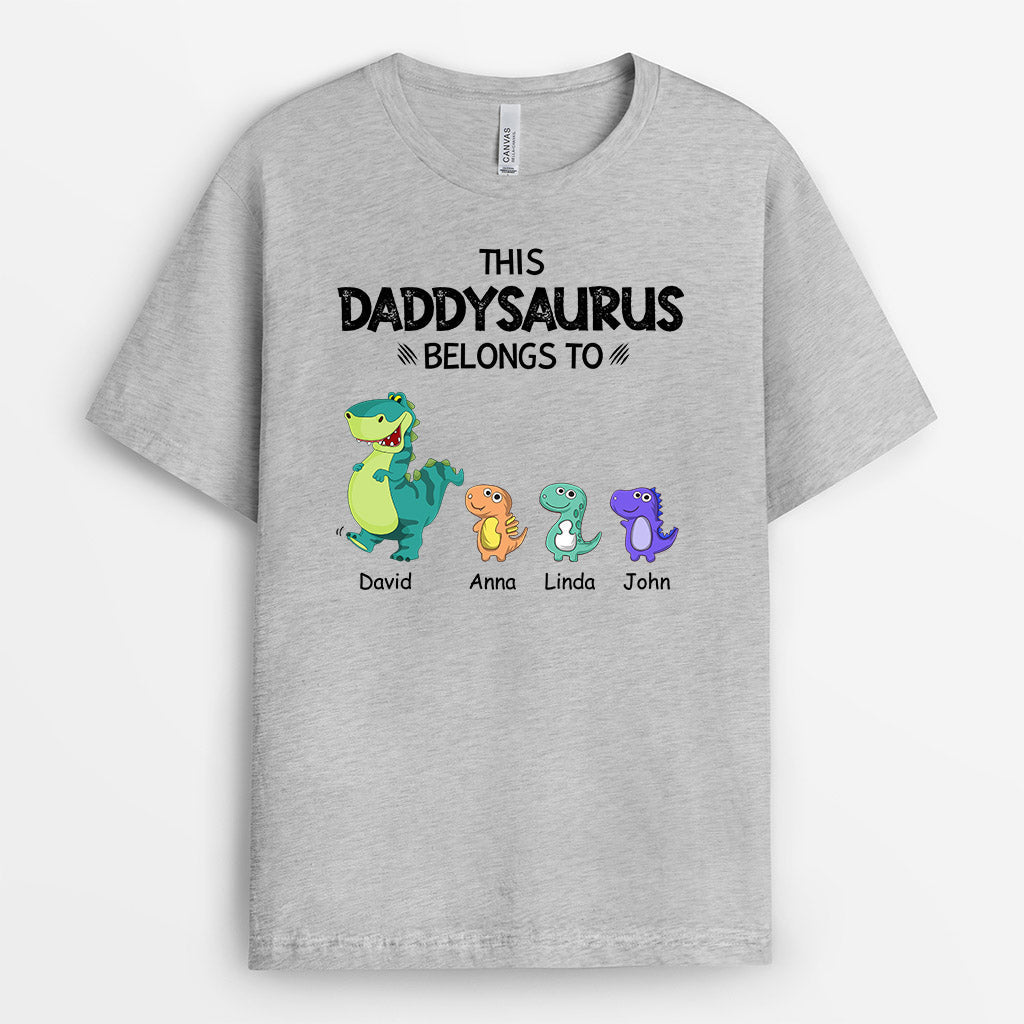 0636AUS2 Personalized T shirts Gifts Dinosaurs Grandpa Dad