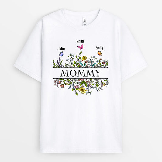 0640AUS1 Personalized T shirts Gifts Flowers Grandma Mom