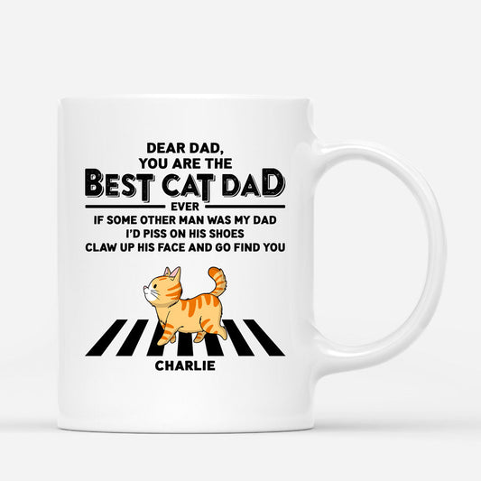 0684AUS1 Personalised Mug Gifts Walking Cat Cat Lovers