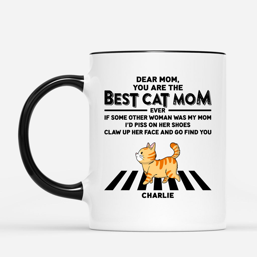 0684AUS2 Personalised Mug Gifts Walking Cat Cat Lovers