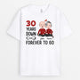 0702Aus2 Personalized T shirts Gifts Sitting Couple Couples Lovers Valentine