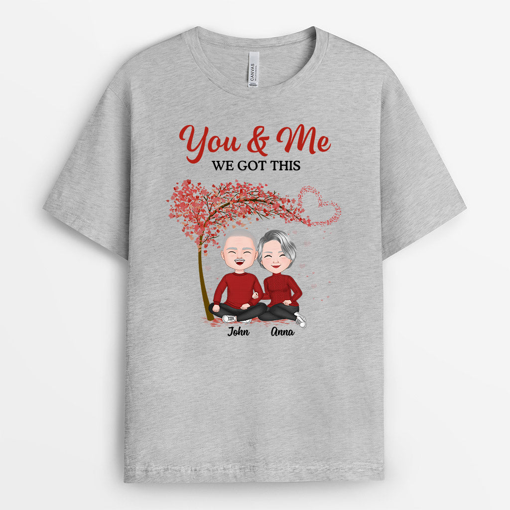 0710Aus1 Personalized T shirts Gifts Sitting Couple Couples Lovers Valentine