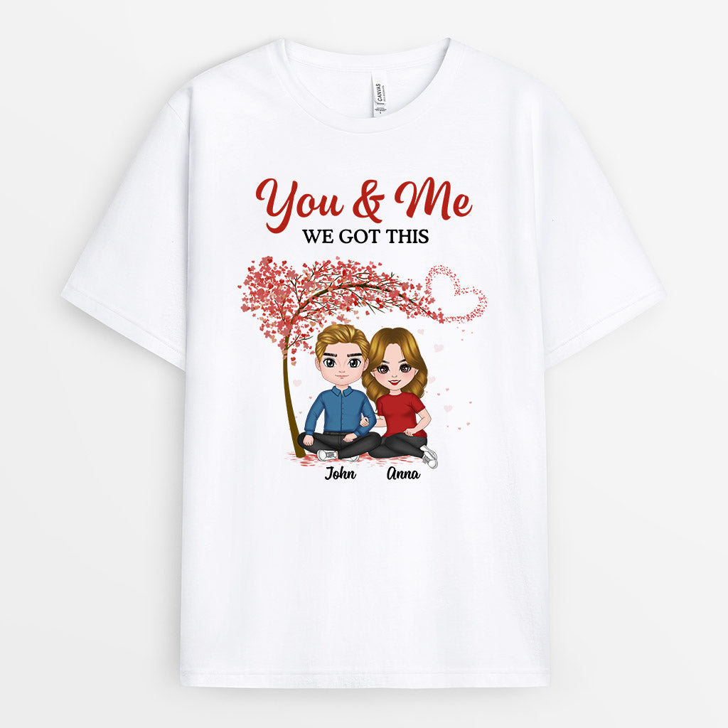 0710Aus2 Personalized T shirts Gifts Sitting Couple Couples Lovers Valentine