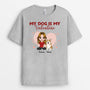 0713AUS2 Personalized T shirts Gifts Dog Heart Dog Lovers Valentine