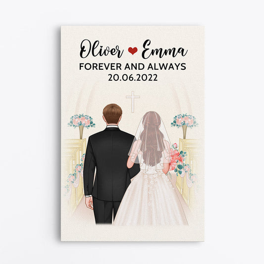 0719C597GUS1 Personalized Canvas Gifts Wedding Couples Lovers Valentine