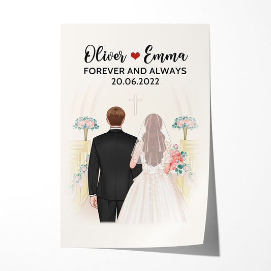 0719S597GUS1 Personalized Posters Gifts Wedding Couples Lovers Valentine
