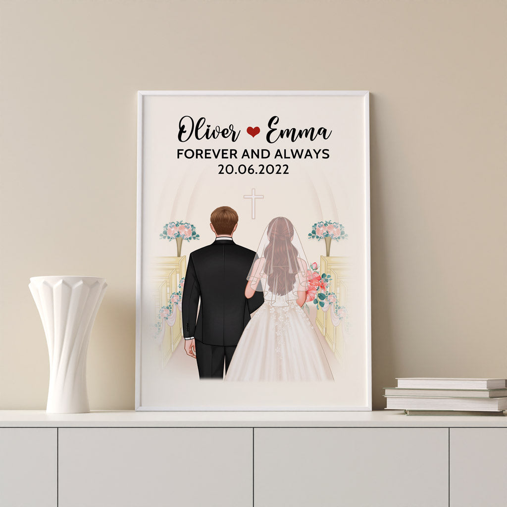 0719S597GUS3 Personalized Posters Gifts Wedding Couples Lovers Valentine