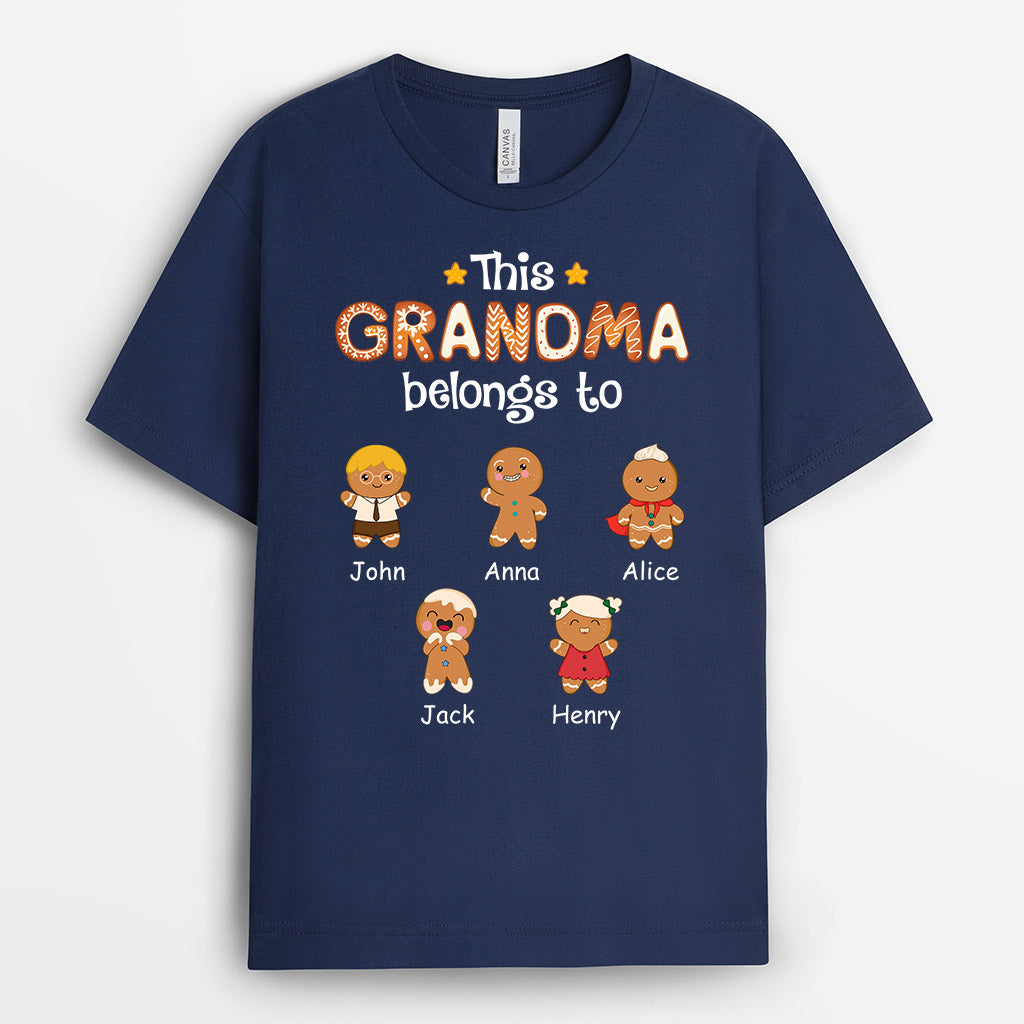 0721AUS1 Personalized T shirts Gifts Cookies Grandkids Grandma Mom