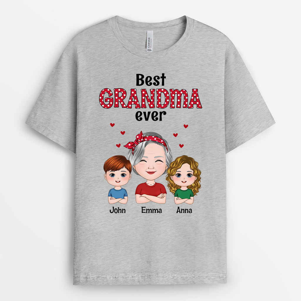 0731AUS2 Personalized T shirts Gifts Grandma Grandma Mom Mothers Day