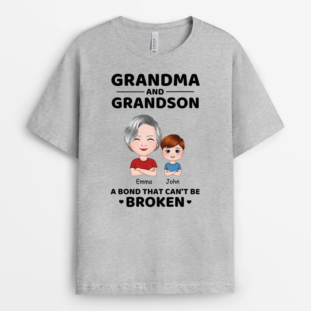 0734AUS2 Personalized T shirts Gifts Fist Bump Grandma Mom