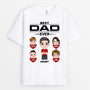 0739Aus2 Personalized T shirts Gifts Hearts Grandpa Dad Fathers Day