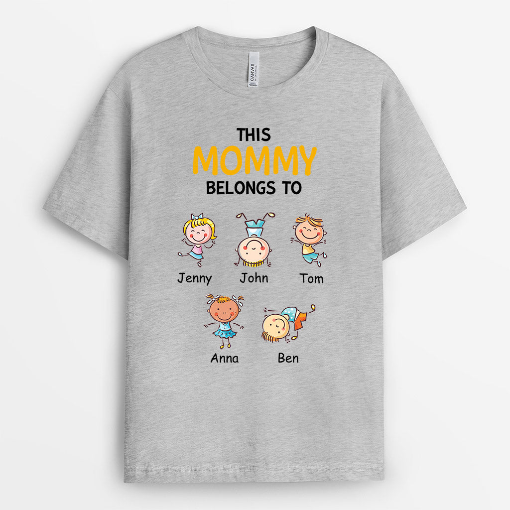 0741Aus1 Personalized T shirts Gifts Grandkids Grandma Mom