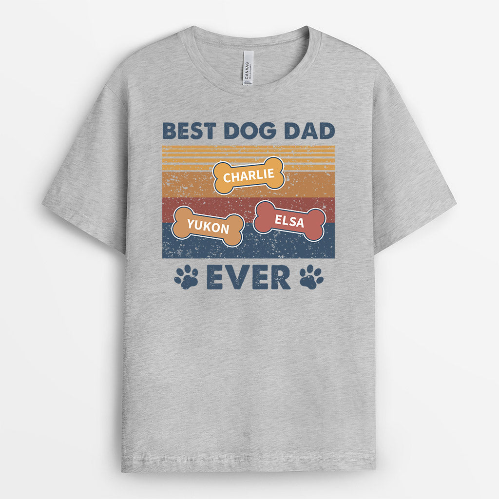 0745Aus1 Personalized T shirts Gifts Bones Dog Lovers Fathers Day
