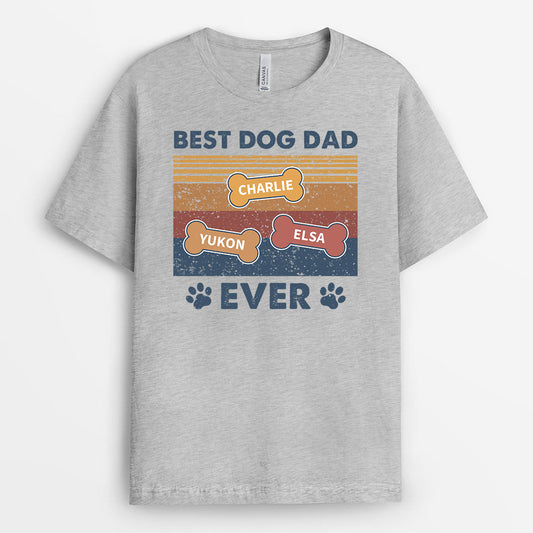 0745Aus1 Personalized T shirts Gifts Bones Dog Lovers Fathers Day