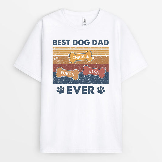 0745Aus2 Personalized T shirts Gifts Bones Dog Lovers Fathers Day