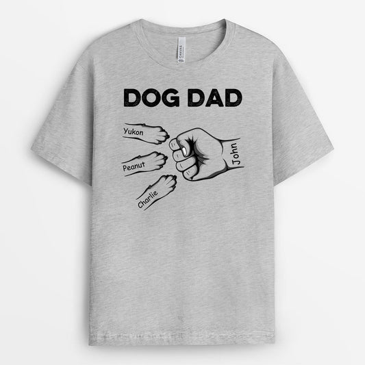 0749A290CUS2 Personalized T shirts Gifts Handprints Dog Lovers