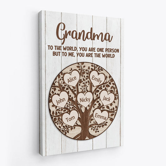 0759CUS2 Personalized Canvas Gifts Parents Mom Dad