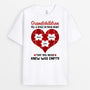 0761AUS1 Personalized T shirts Gifts Heart Puzzle Grandma Mom