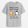 0763AUK1 Personalised T shirts Gifts Cat Cat Lovers