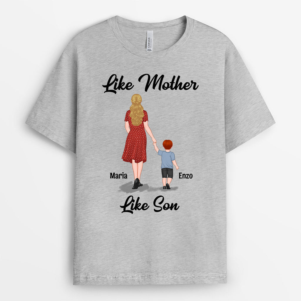 0766AUS2 Personalized T shirts Gifts Holding Hands Grandma Mom