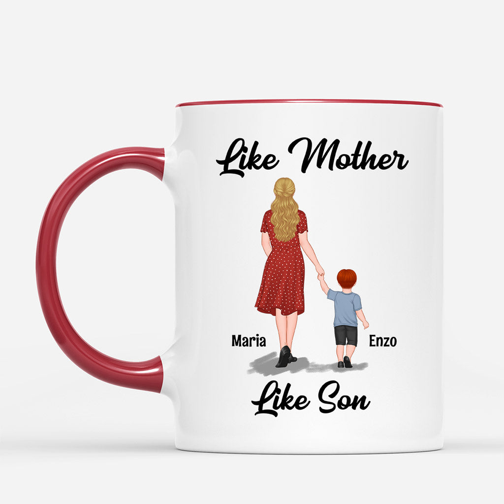 0766MUS2 Personalized Mugs Gifts Holding Hands Grandma Mom