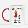 0766MUS2 Personalized Mugs Gifts Holding Hands Grandma Mom