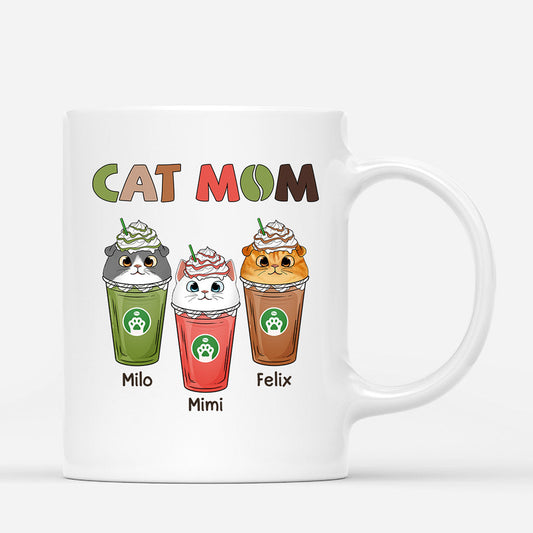 0768MUS1 Personalized Mugs Gifts Capuccino Cat Lovers