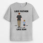 0770AUS2 Personalized T shirts Gifts Holding Hands Dad Fathers Day