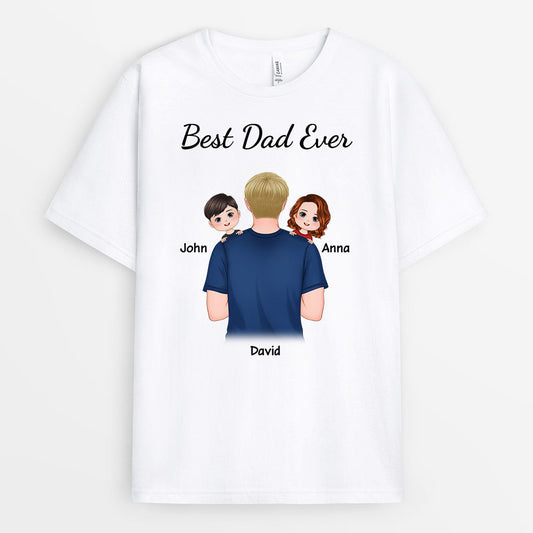 0771A290BUS2 Personalized T shirts Gifts Shoulder Dad Fathers Day