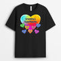 0780AUS1 Personalized T shirts Gifts Heart Grandma Mom