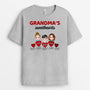 0783AUS2 Personalized T shirts Gifts Heart Grandma Mom