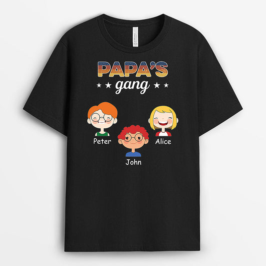 0793AUS1 Personalized T shirts Gifts Kid Grandpa Dad