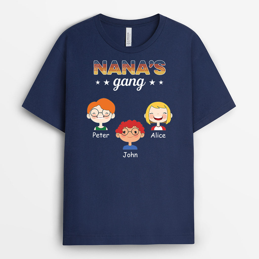 0793AUS1 Personalized T shirts Gifts Kids Grandma Mom