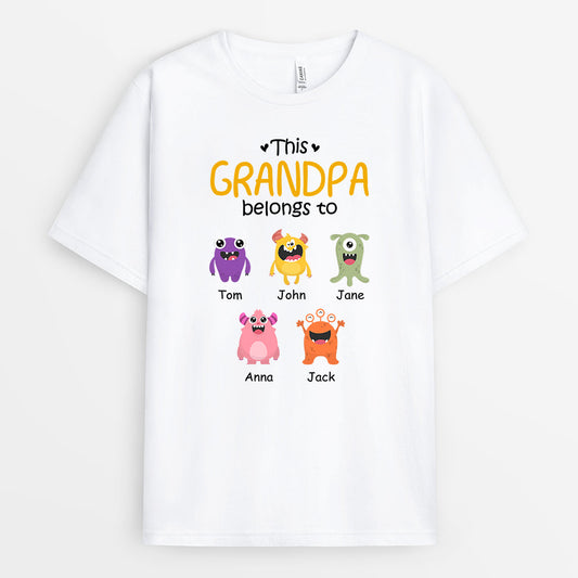 0794AUS1 Personalised T shirts Gifts Kid Grandpa Dad