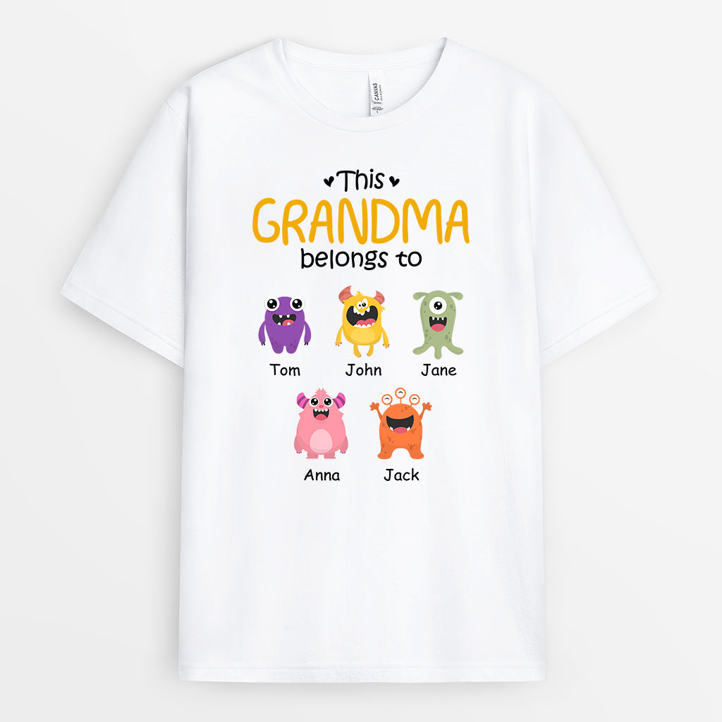 0794AUS1 Personalized T shirts Gifts Kid Grandma Mom