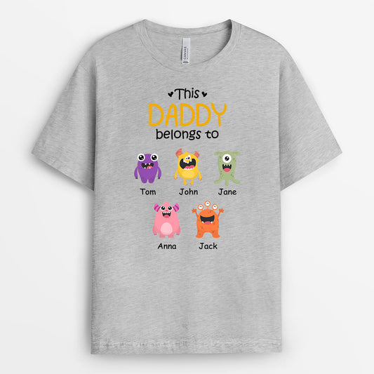 0794AUS2 Personalized T shirts Gifts Kid Grandpa Dad