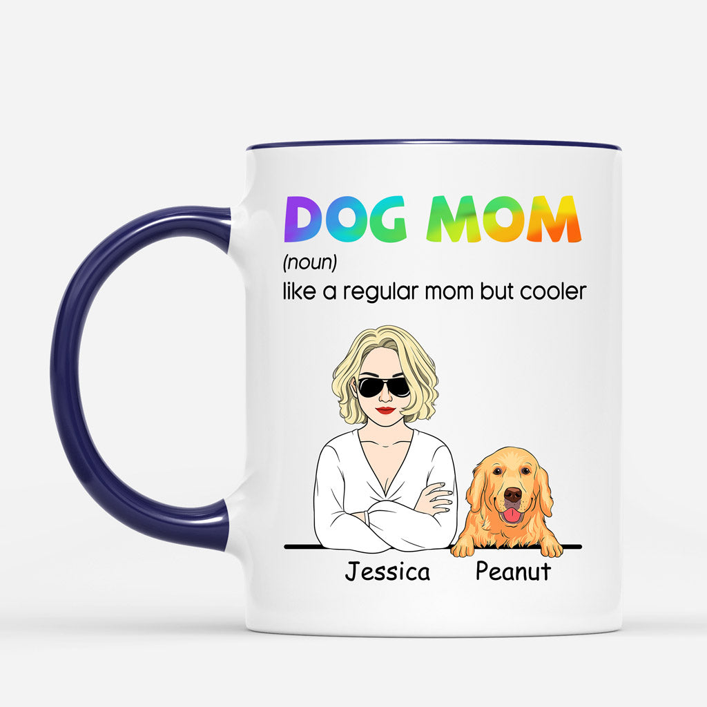 0798MUS2 Personalized Mugs Gifts Heart Dog Lovers