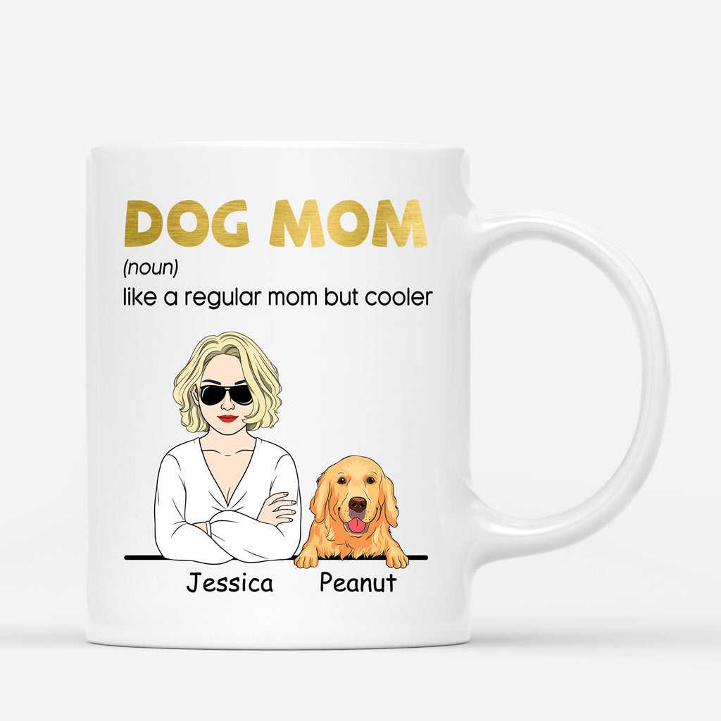 0798MUS3 Personalized Mugs Gifts Heart Dog Lovers