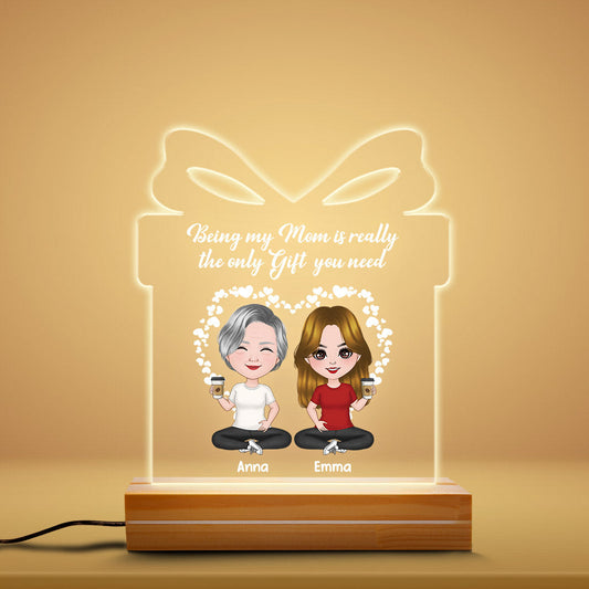0807LUS1 Personalized 3D LED Light Gifts Mother Grandma Mom