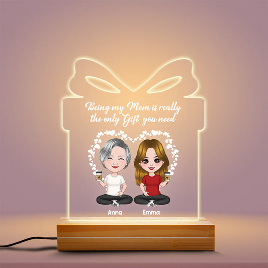 0807LUS2 Personalized 3D LED Light Gifts Mother Grandma Mom