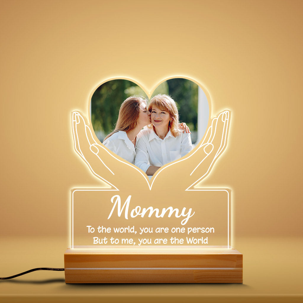 0813LUS2 Personalized 3D LED Light Gifts Mother Grandma Mom