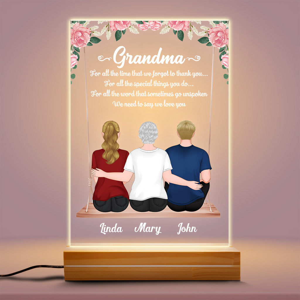 0817LUS2 Personalized Night Light Gifts Mother Grandma Mom