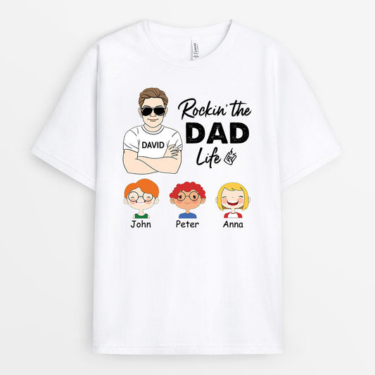 0825AUS1 Personalized T shirts Gifts Kids Grandpa Dad