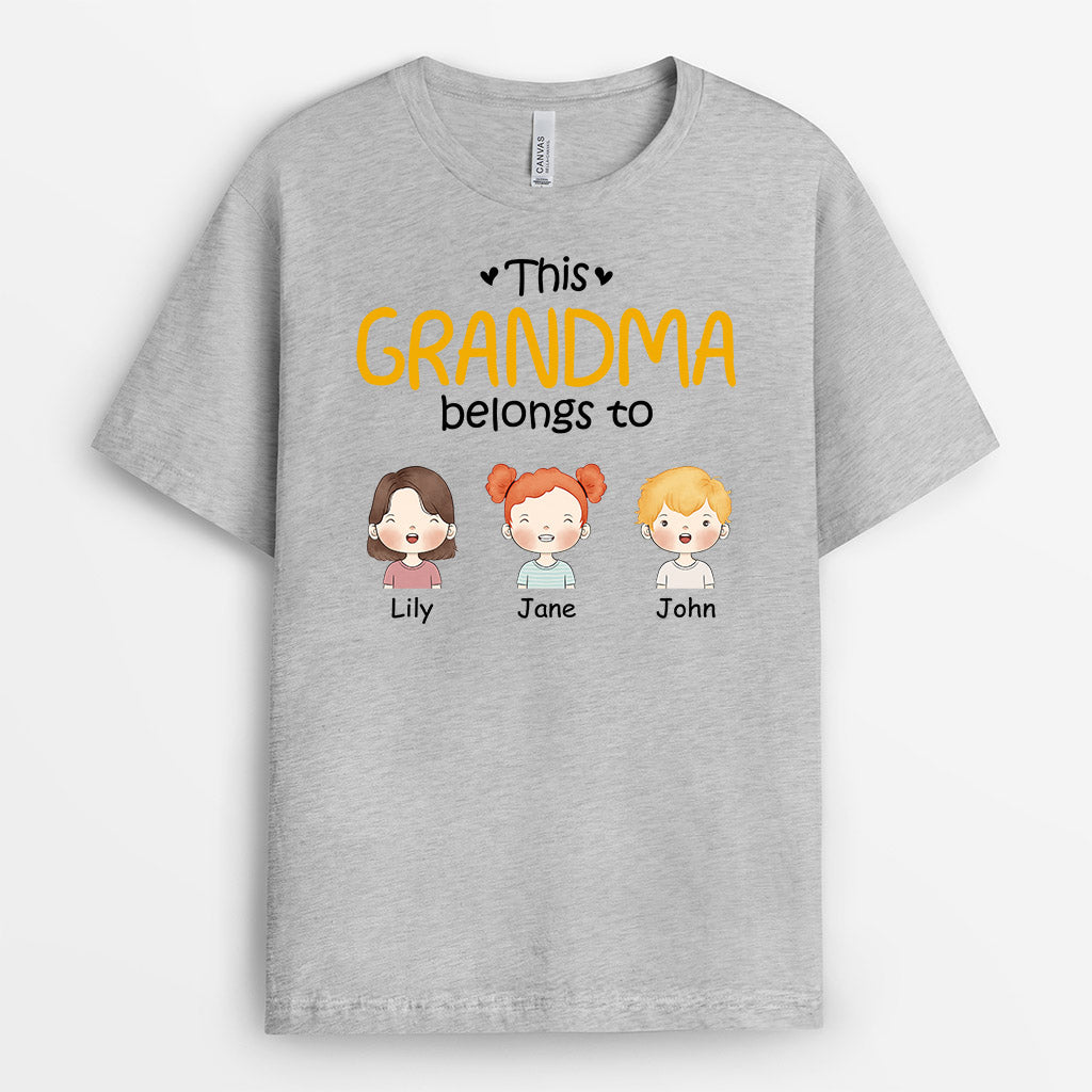 0827AUS2 Personalized T shirts Gifts Grandma Mom
