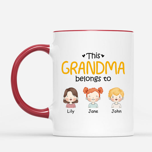0827MUS2 Personalized Mugs Gifts Grandma Mom